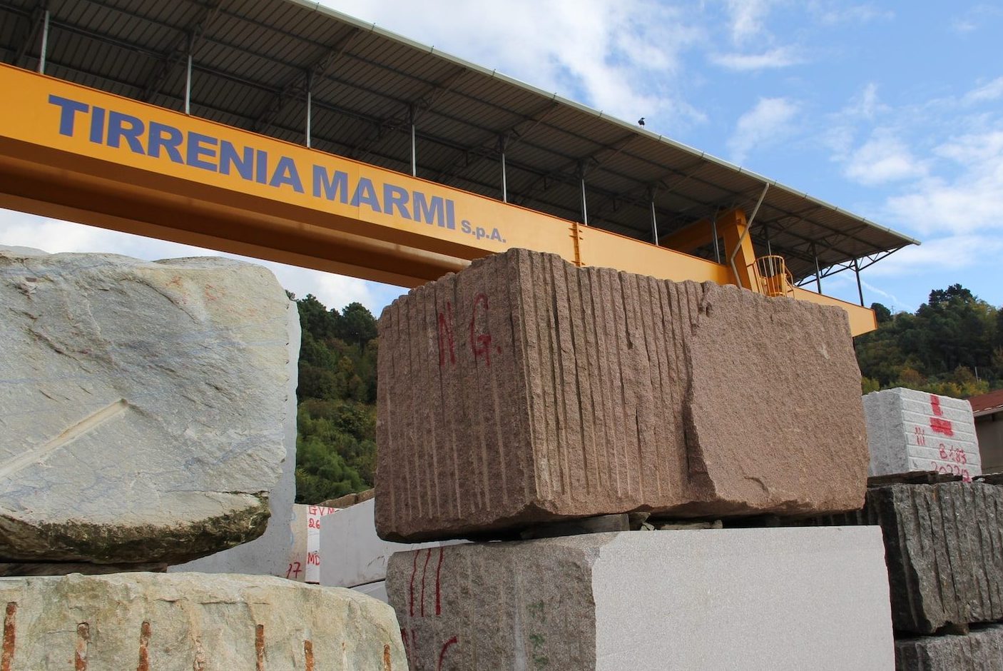 Blocchi di marmo